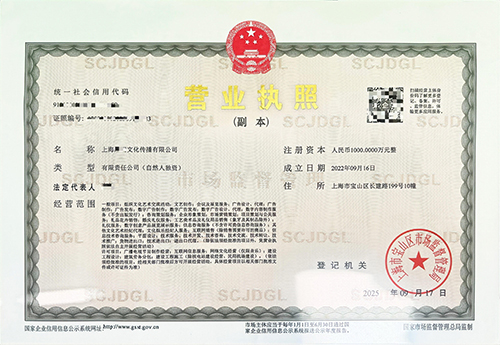 上海寶山公司注冊+營業(yè)執(zhí)照+代理記賬一年套餐